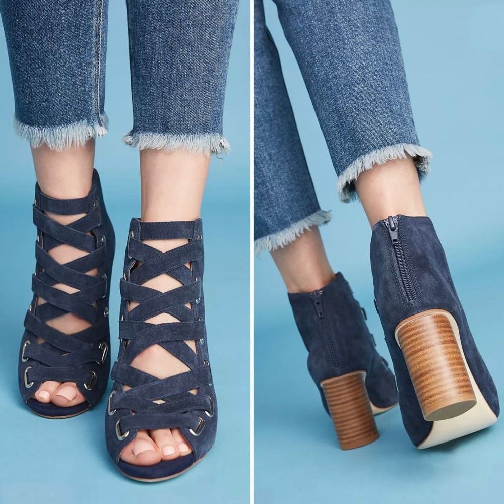 Jeffrey Campbell Salazar Shooties Blue Size 10 - Picture 13 of 13